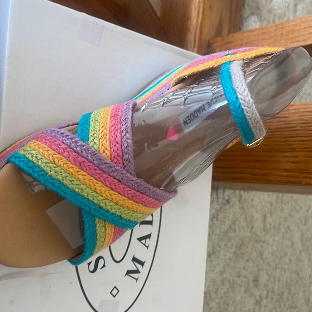 Girls multi colored eye candy Steve Madden Sandel/ Casual shoe